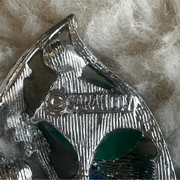 Sarah Coventry Vintage Silver Toned Leaf Brooch - Picture 8 of 13